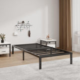 Metal Bed Frame Full Size – 14 Inch Heavy-Duty Full Platform Bed Frame No Box Spring Needed, Easy Assembly, Noise-Free, Sturdy Mattress Foundation, Underbed Storage Space