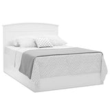 Delta Children Archer Solid Panel 4-in-1 Convertible Baby Crib – Greenguard Gold Certified, Bianca White