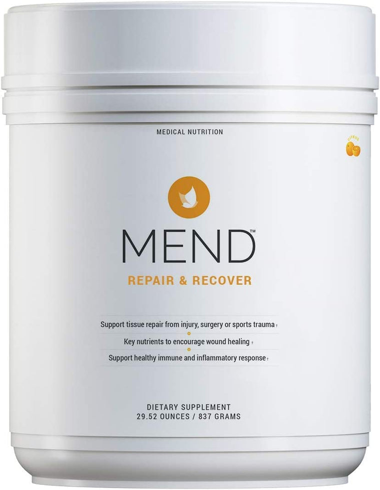 MEND Repair & Recover – Joint, Immune Support, Wound and Bone Fracture Healing Supplement, Injury and Surgery Recovery Natural, Non-GMO – Citrus Protein Powder, 30 Servings