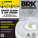 New Brk 7020BSL Smoke Alarm u0026 LED Strobe 120V
