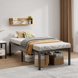 Metal Bed Frame Full Size – 14 Inch Heavy-Duty Full Platform Bed Frame No Box Spring Needed, Easy Assembly, Noise-Free, Sturdy Mattress Foundation, Underbed Storage Space