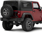 Redrock 4×4 HD Tire Carrier Compatible with OEM Tail Gate Compatible with 07-18 Jeep Wrangler JK