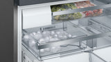 Bosch – 800 Series 21 Cu. Ft. French Door Counter-Depth Smart Refrigerator – Black stainless steel