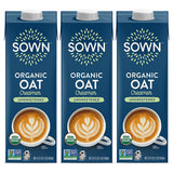 SOWN Organic Oat Creamer Unsweetened – Barista Oat Milk Non Dairy Coffee Creamer – Plant Based, Dairy-Free, Vegan, 0g Added Sugar, Gluten-Free, Non-GMO, Shelf Stable – 32oz (Pack of 6)