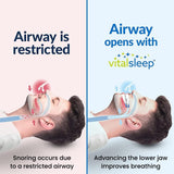 VitalSleep Anti-Snoring Mouthpiece + Sleep Mask, Custom Adjustable Jaw Positioning, USA Made & FDA Cleared Snoring Solution, BPA-Free, Comfortable Fit