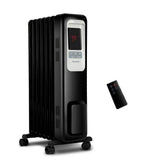 Pelonis Electric Radiator Heater 1500W Portable Oil Filled Radiator Space Heater with Digital Thermostat 24-Hour Programmable Ti