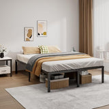 Metal Bed Frame Full Size – 14 Inch Heavy-Duty Full Platform Bed Frame No Box Spring Needed, Easy Assembly, Noise-Free, Sturdy Mattress Foundation, Underbed Storage Space