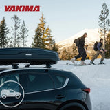 Yakima Roof Cargo Carrier, Vehicle Rooftop Hard Shell Travel Storage Box with SKS Lock, SkyBox NX XL, 18 Cubic Feet, Black
