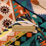 SexyTown Boho Comforter Set Queen Bed in A Bag 8 Piece Deep Pocket with Bed Skirt,Bohemian Tribal Southwestern Bedding Down Comforter(1 Comforter,4 Pillow Cases,Flat Sheet,Fitted Sheet,1 Bed Skirt)
