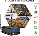 RICHRYCE FM Transmitter for Church, 1W / 7W Broadcast Radio Stereo Station ??Fcc Certified Wireless Broadcast Transmitter 76M to 108Mhz with Mic for Drive-in Movie Theater ??Campus