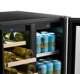 Insignia? – Dual Zone Wine and Beverage Cooler with Glass Doors – Stainless Steel