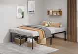 Metal Bed Frame Full Size – 14 Inch Heavy-Duty Full Platform Bed Frame No Box Spring Needed, Easy Assembly, Noise-Free, Sturdy Mattress Foundation, Underbed Storage Space