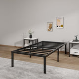 Metal Bed Frame Full Size – 14 Inch Heavy-Duty Full Platform Bed Frame No Box Spring Needed, Easy Assembly, Noise-Free, Sturdy Mattress Foundation, Underbed Storage Space