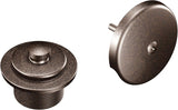 Moen T90331BN Push-N-Lock Tub and Shower Drain Kit with 1.5 Inch Threads, Brushed Nickel