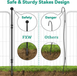 FXW Dog Pen Playpen, 8/32 Panels Pet Fence Playpen Gate Cage Kennel Indoor Outdoor Yard RV Camping for Puppies Small/Medium/Large Dogs, 32 Height