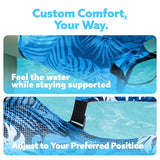 Sloosh Pool Floats Chairs Adult,Inflatable Pool Lounge,Plant Pattern Floating Mat Hammock,Blow up Water Chairs Noodles rafts for Party Summer Water Beach Fun