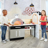 Toys AND Games Little Tikes Real Wood Pizza Restaurant Wooden Play Kitchen Cook and Serve with Realistic Lights Sounds and Dual-Sided Play, 20+ Accessories Set, Gift for Kids, Large Toy for Girls & Boys Ages 3+