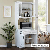 Living Skog Kitchen Cabinet with Storage Shelves and Microwave Stand