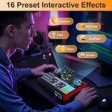 Podcast Microphone Bundle with Live Sound Card Audio Mixer, Podcast Equipment Bundle with 3.5mm Condenser Microphone for Pc/Phone Live Streaming Singing Gaming, Sound Board with Voice Changer, Denoise
