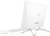 HP 22 All-in-One Desktop, AMD Athlon Silver 3050U Processor, AMD Radeon Graphics, 4 GB RAM, 256 GB SSD, Windows 11 Home (22-dd0210, Snow White)
