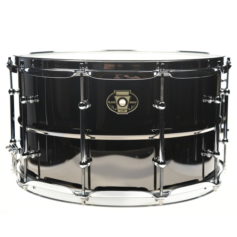 Ludwig 8x14x22 Black Magic Brass Snare Drum with Chrome Hardware