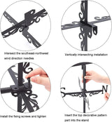 Decorative Wind Vane, Metal Weathervane with Roof Mount Retro Farmer Farmland Shape Weather Vane Garden Creative Home Decor Ornament Weathercock Wind Direction Indicator for Farm Yard